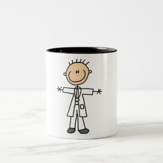 Taza Bicolor Figura de palo médica