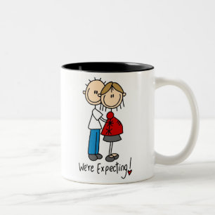 Taza Bicolor Figura del palillo que estamos esperando