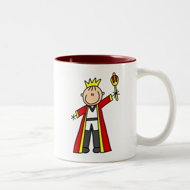 Taza Bicolor Figura rey del palillo (Derecha)