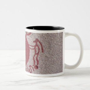 Taza Bicolor Figuras y animales alrededor de un sol