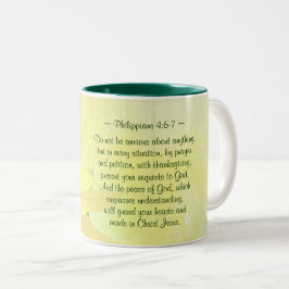 Taza Bicolor Filipinas 4:7 La paz de Dios cuidará tu corazón