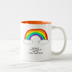Taza Bicolor Filosofía del arco iris