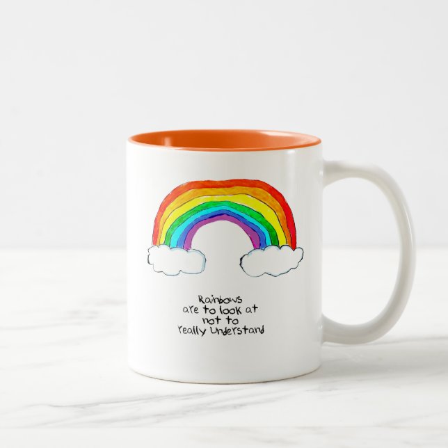 Taza Bicolor Filosofía del arco iris (Derecha)