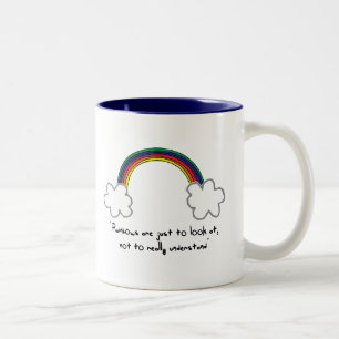 Taza Bicolor filosofía del arco iris