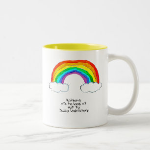 Taza Bicolor Filosofía del arcoiris