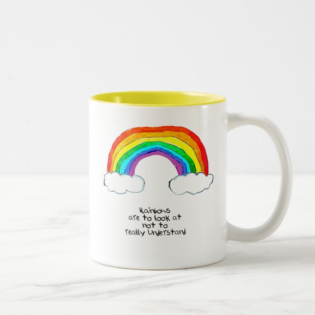 Taza Bicolor Filosofía del arcoiris (Derecha)
