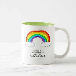 Taza Bicolor Filosofía del arcoiris
