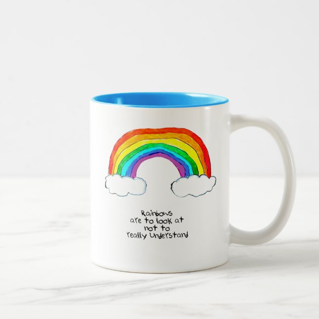 Taza Bicolor Filosofía del arcoiris (Derecha)