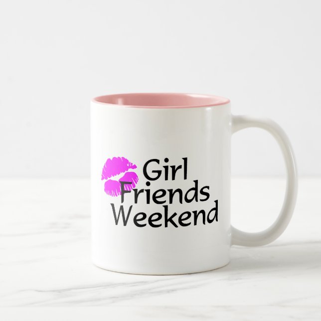 Taza Bicolor Fin de semana de las amigas (Derecha)