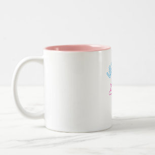 Taza Bicolor fin de semana de snooze de perros de Lazy Day