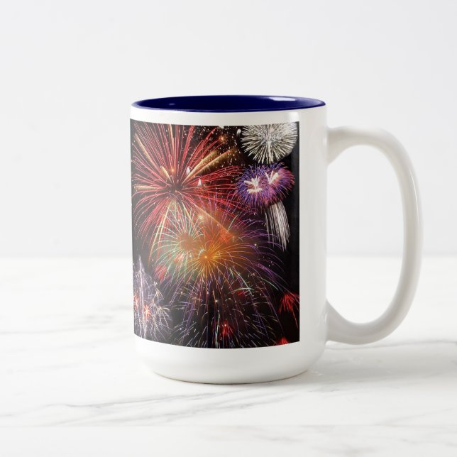 Taza Bicolor Final de fuegos artificiales (Derecha)