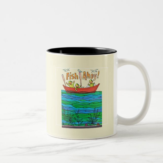 Taza Bicolor ¡Fish Ahoy! (Derecha)