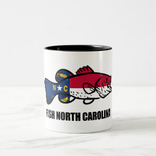 Taza Bicolor Fish Carolina del Norte