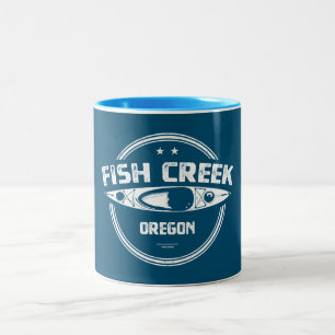 Taza Bicolor Fish Creek Oregon Kayak