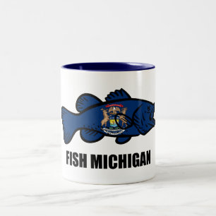 Taza Bicolor Fish Michigan