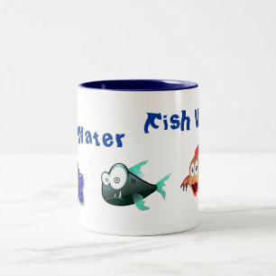Taza Bicolor Fish N Mug