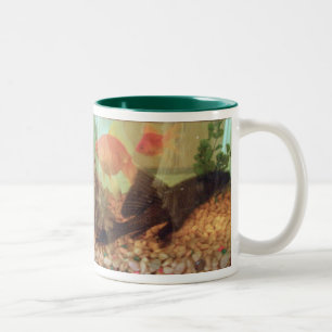 Taza Bicolor Fish Tank Mug