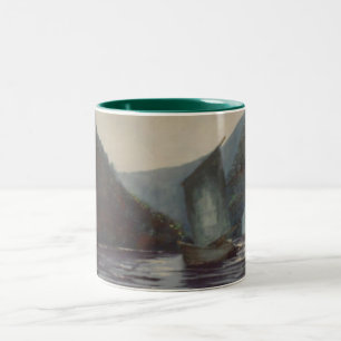Taza Bicolor Fisher Boats Mug