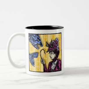 Taza Bicolor Fishhook - Gótico pop Nightmare Surreal