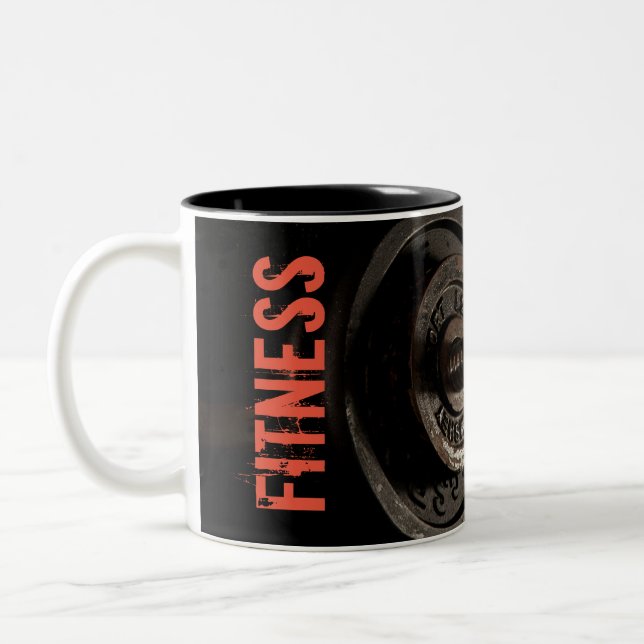 Taza Bicolor Fitness Personal Trainer Bodybuilding Moderno Shar (Izquierda)