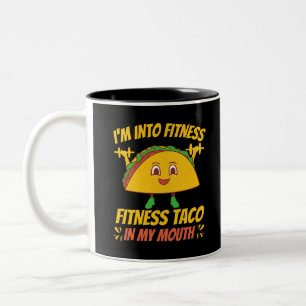 Taza Bicolor Fitness Taco Exercise Gym