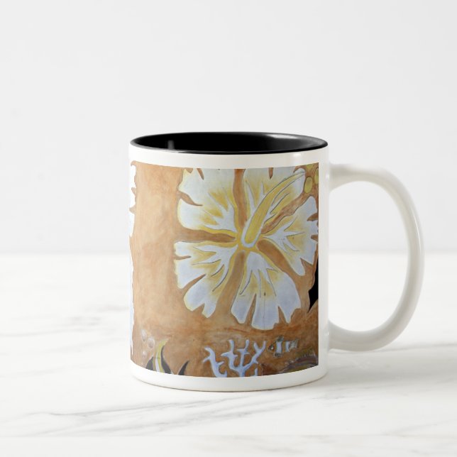 Taza Bicolor Fiyi, arte mural. (Derecha)