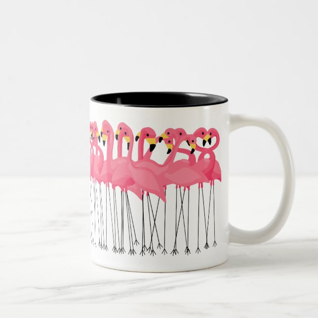 Taza Bicolor Flamencos de moda (Derecha)