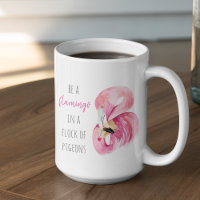 Flamingo De Color Rosa Exótico Moderno Con Cita