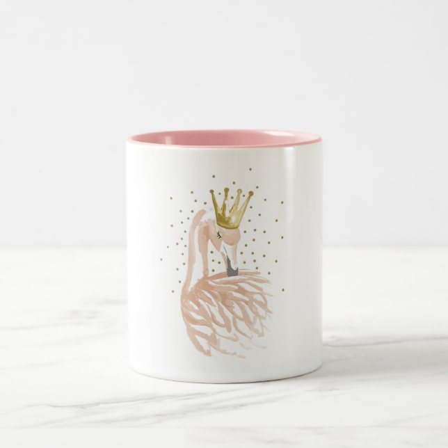 Taza Bicolor Flamingo - Flamenco rosa (Centro)