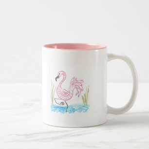 Taza Bicolor Flamingo rosa #13
