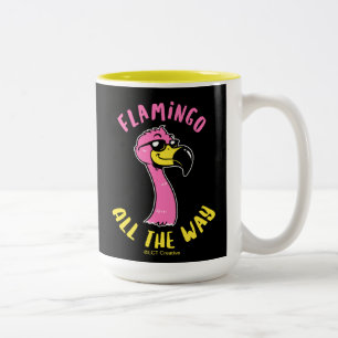 Taza Bicolor Flamingo todo el camino