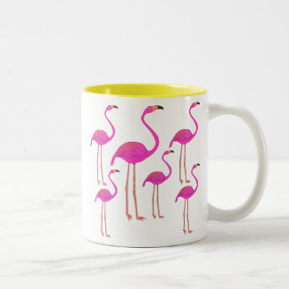 Taza Bicolor Flamingos
