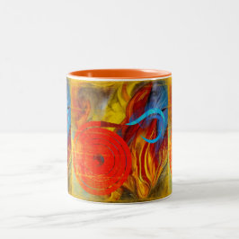 Taza Bicolor Flare de bombero