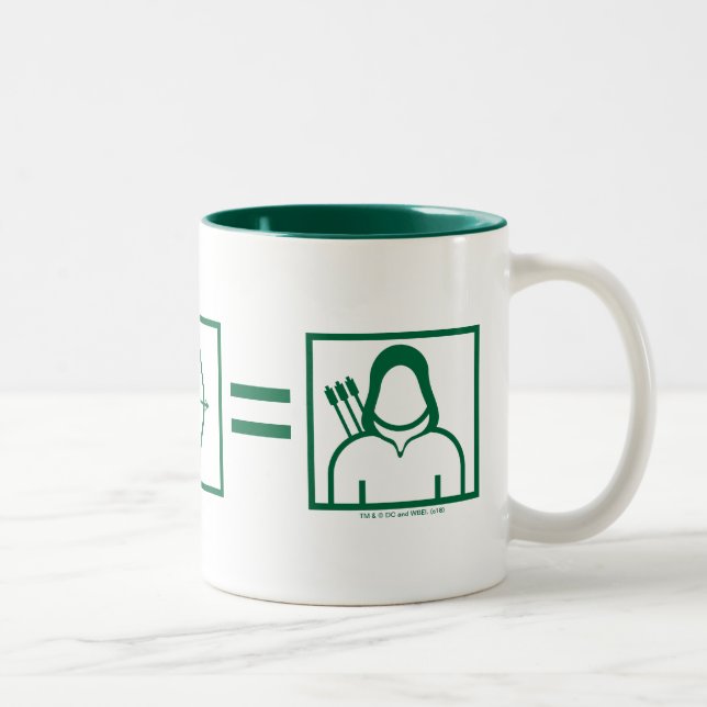 Taza Bicolor Flecha | Ecuación de flecha verde (Derecha)