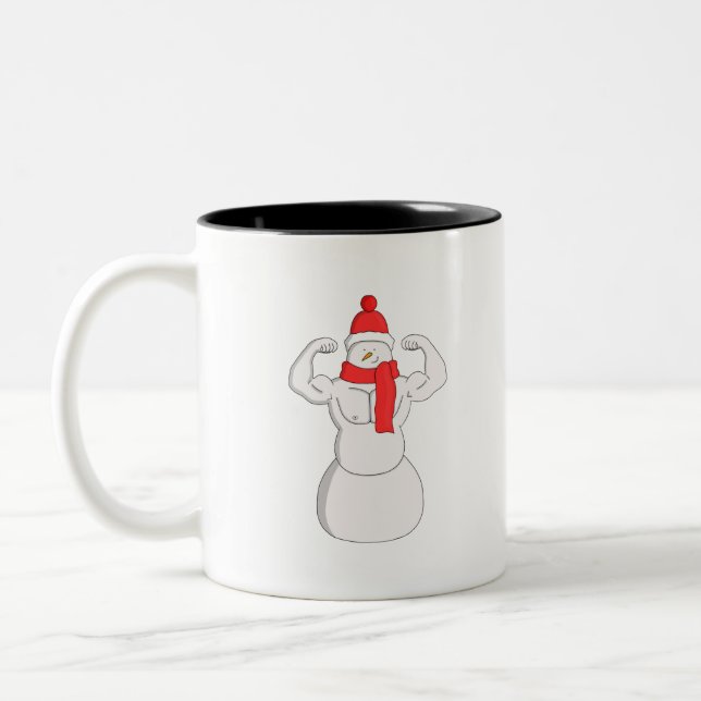 Taza Bicolor Flex Muscle Snowman (Izquierda)
