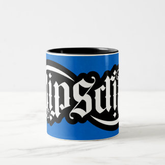 Taza Bicolor FlipScript Ambigram Mug