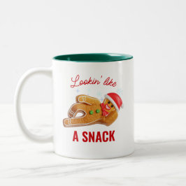 Taza Bicolor Flirty Gingerbread Man Navidades Mug