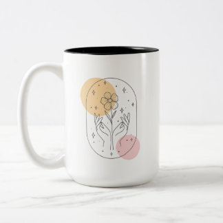 Taza Bicolor Flor