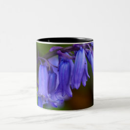 Taza Bicolor Flor azul