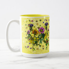 Taza Bicolor Flor de flores