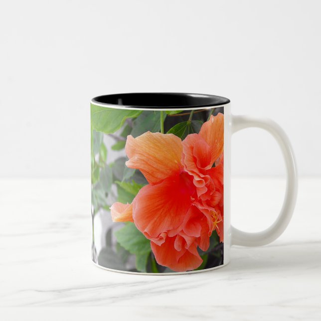 Taza Bicolor Flor de Naranja (Derecha)