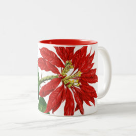 Taza Bicolor Flor de navidad Mug