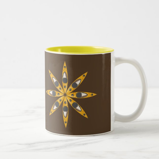 Taza Bicolor Flor del kajak (Derecha)