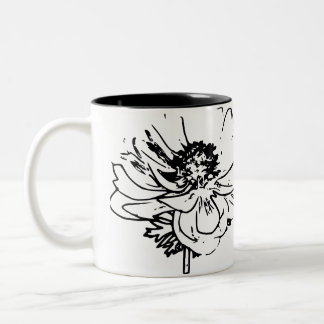Taza Bicolor Flor natural