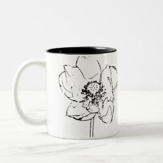 Taza Bicolor Flor natural