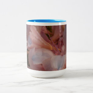 Taza Bicolor Flor rosa