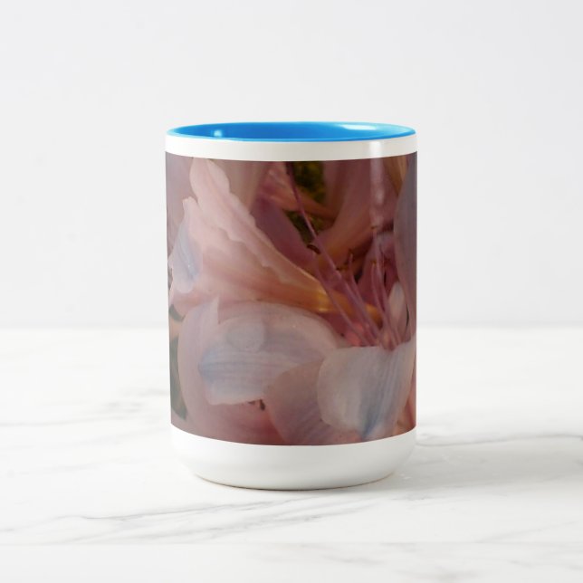 Taza Bicolor Flor rosa (Centro)