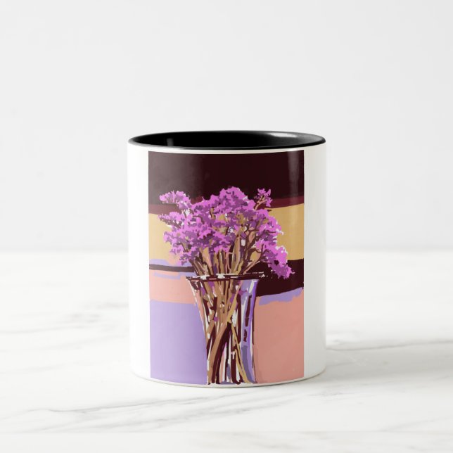 Taza Bicolor Floral (Centro)