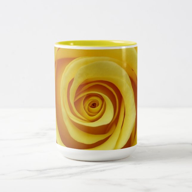 Taza Bicolor Floral amarillo (Centro)