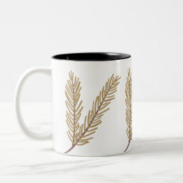 Taza Bicolor Floral Botánica Illustré Nature Mug